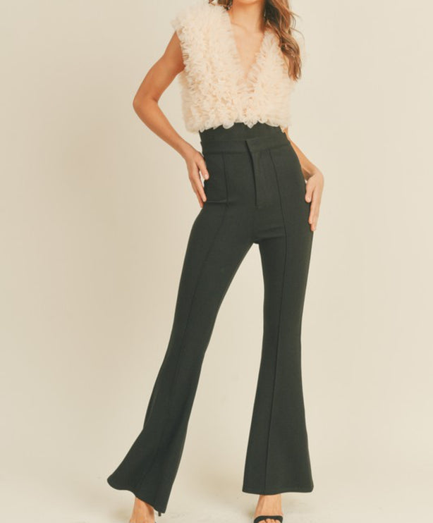 Helena High Rise Flare Pant - Diva Dolls Boutique