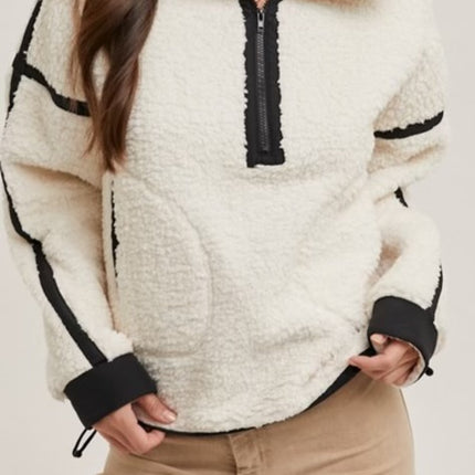 Payton Fleece Pullover - Diva Dolls Boutique