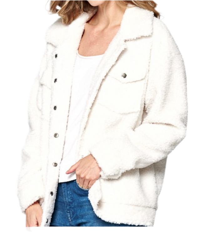 Selena Sherpa Fleece Jacket