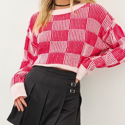 Sammi Cropped Sweater - Diva Dolls Boutique