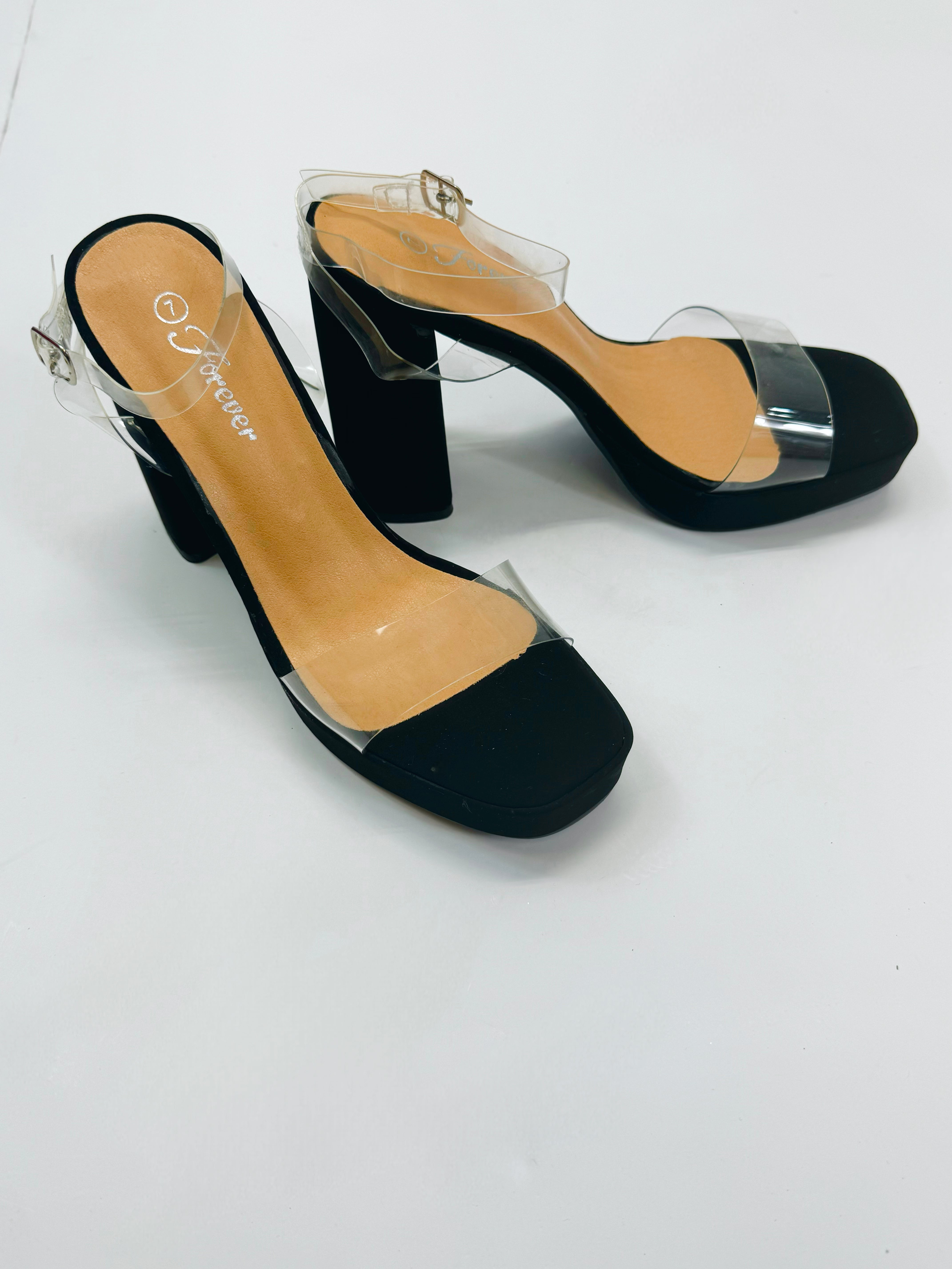 Clear heels new look best sale