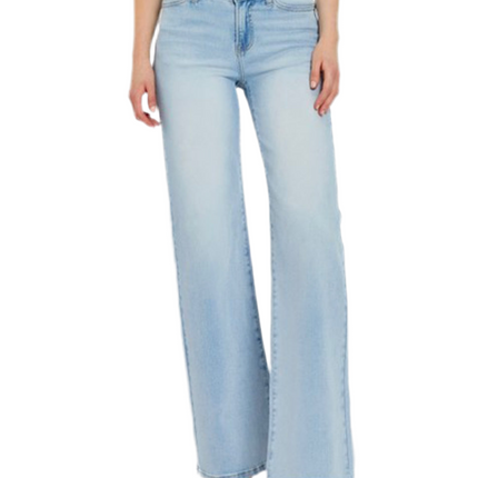 Vecca V Waist Wide Leg Jeans