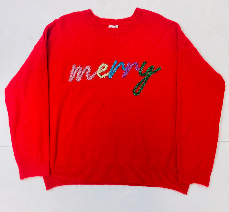 Very Merry Christmas Sweater - Diva Dolls Boutique