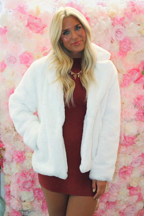 Franklin Fur Coat - Diva Dolls Boutique