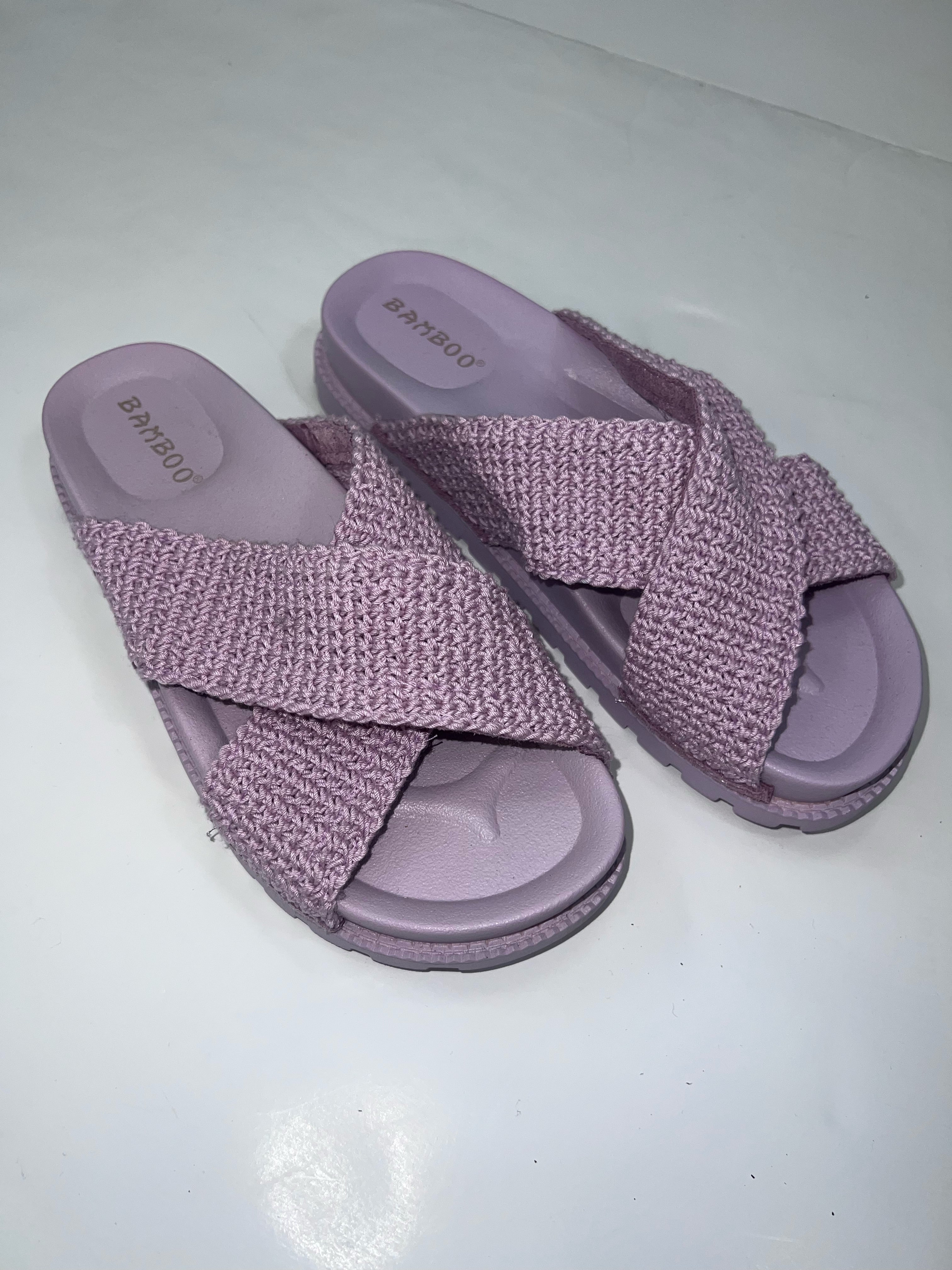 Lavender Braided Sandals