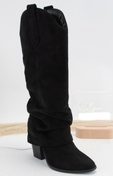 Fallon Foldover Boots - Diva Dolls Boutique