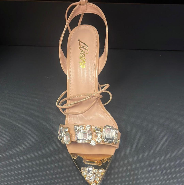 Manson Jeweled Strappy Heels