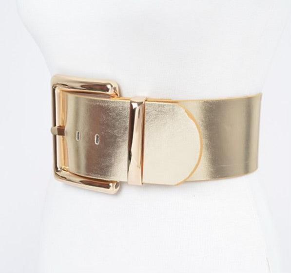 Metallic Metal Buckle Belt