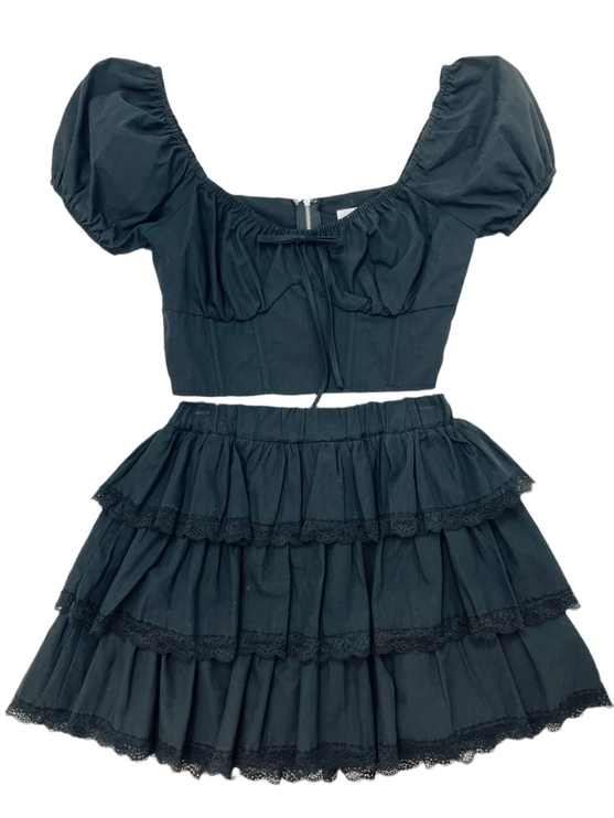 Ruffle Black Set